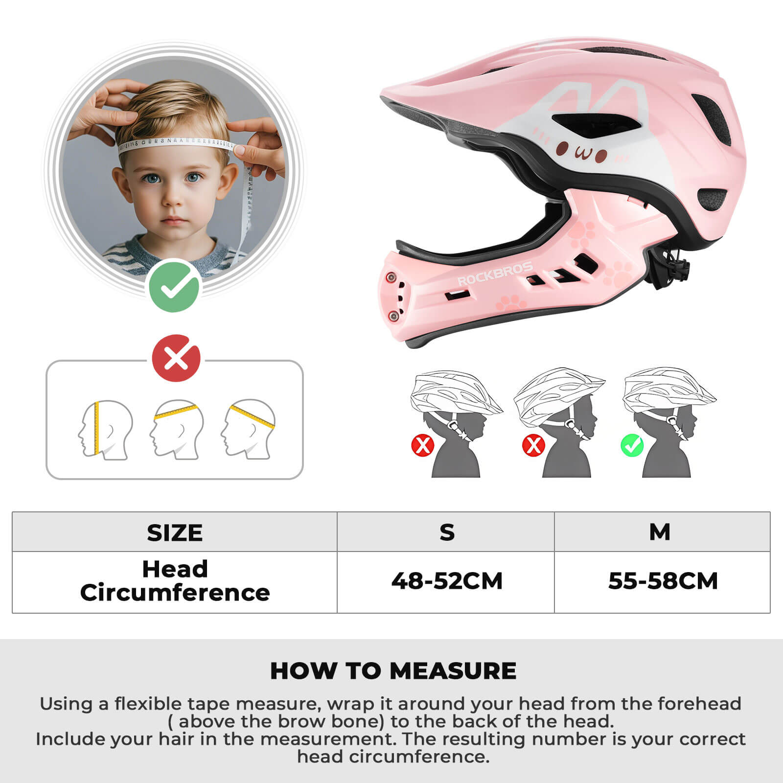 Kids Full-Face Bike Helmet