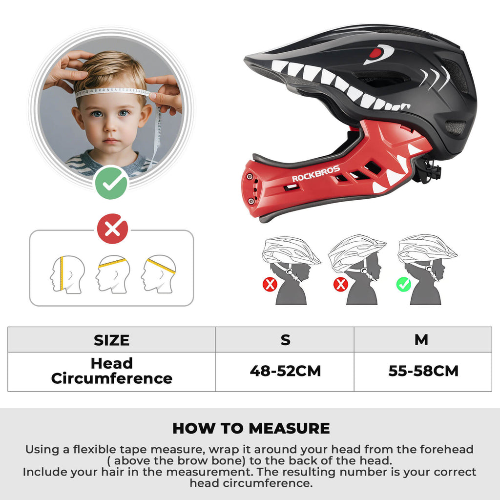 Kids Full-Face Bike Helmet