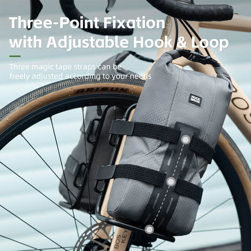 ROCKBROS Water-Resistant Front Fork Rack Bag for Bikepacking