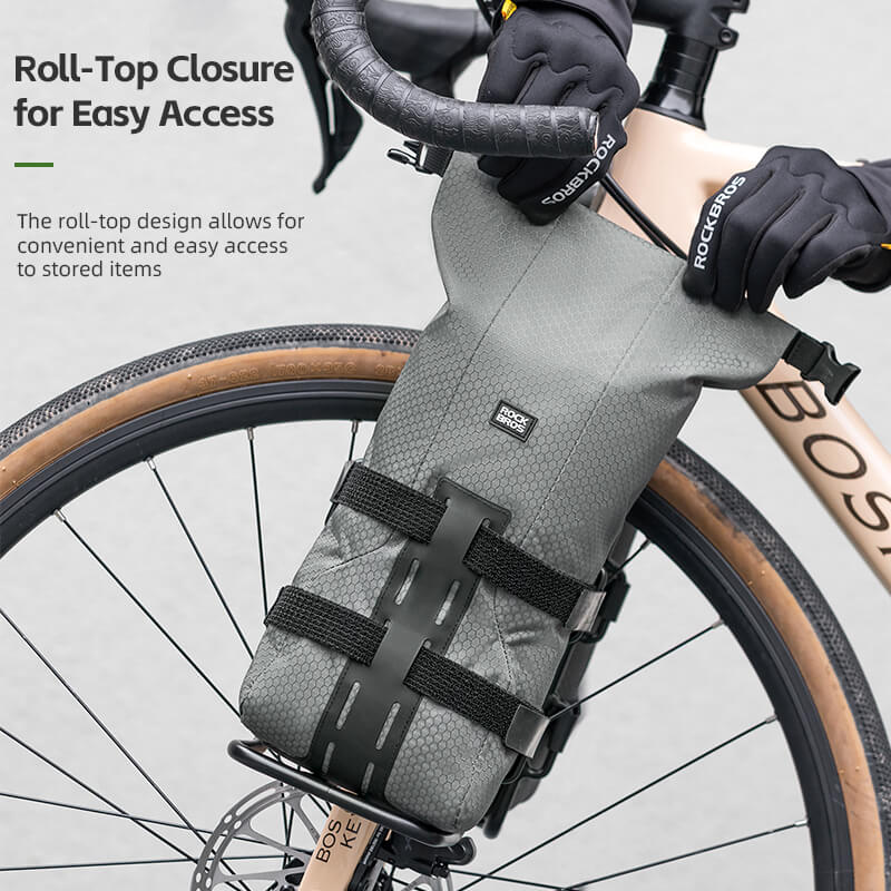 ROCKBROS Water-Resistant Front Fork Rack Bag for Bikepacking