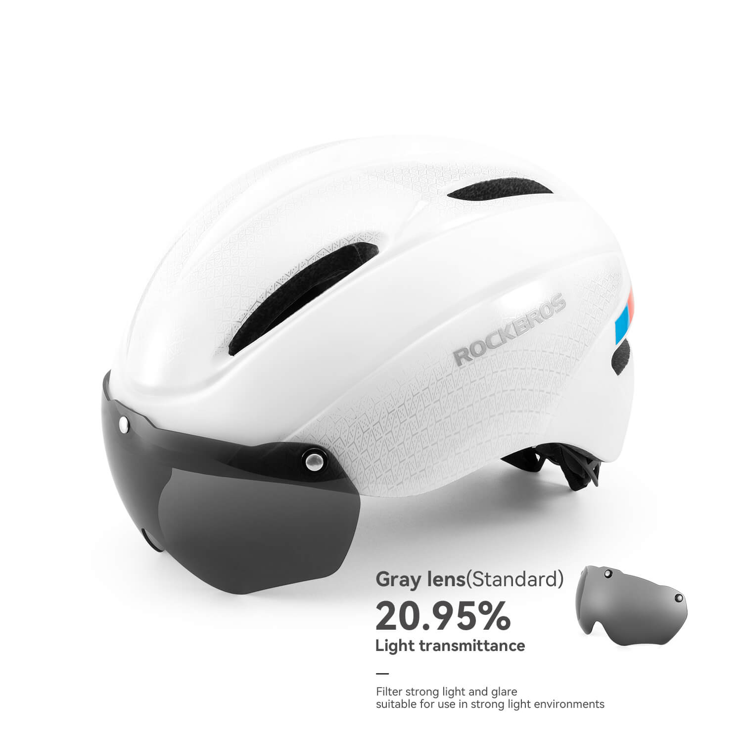 Trussier Magnetic Goggles Bike Helmet