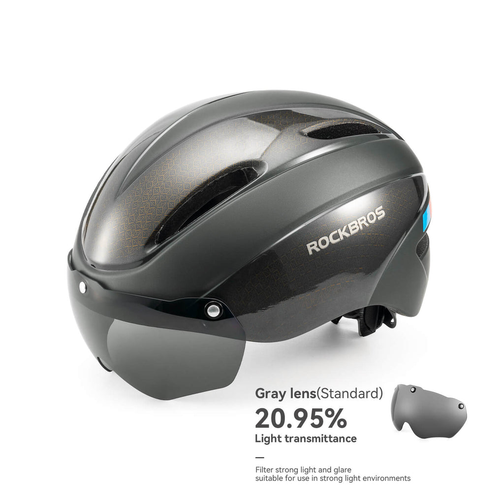 Trussier Magnetic Goggles Bike Helmet