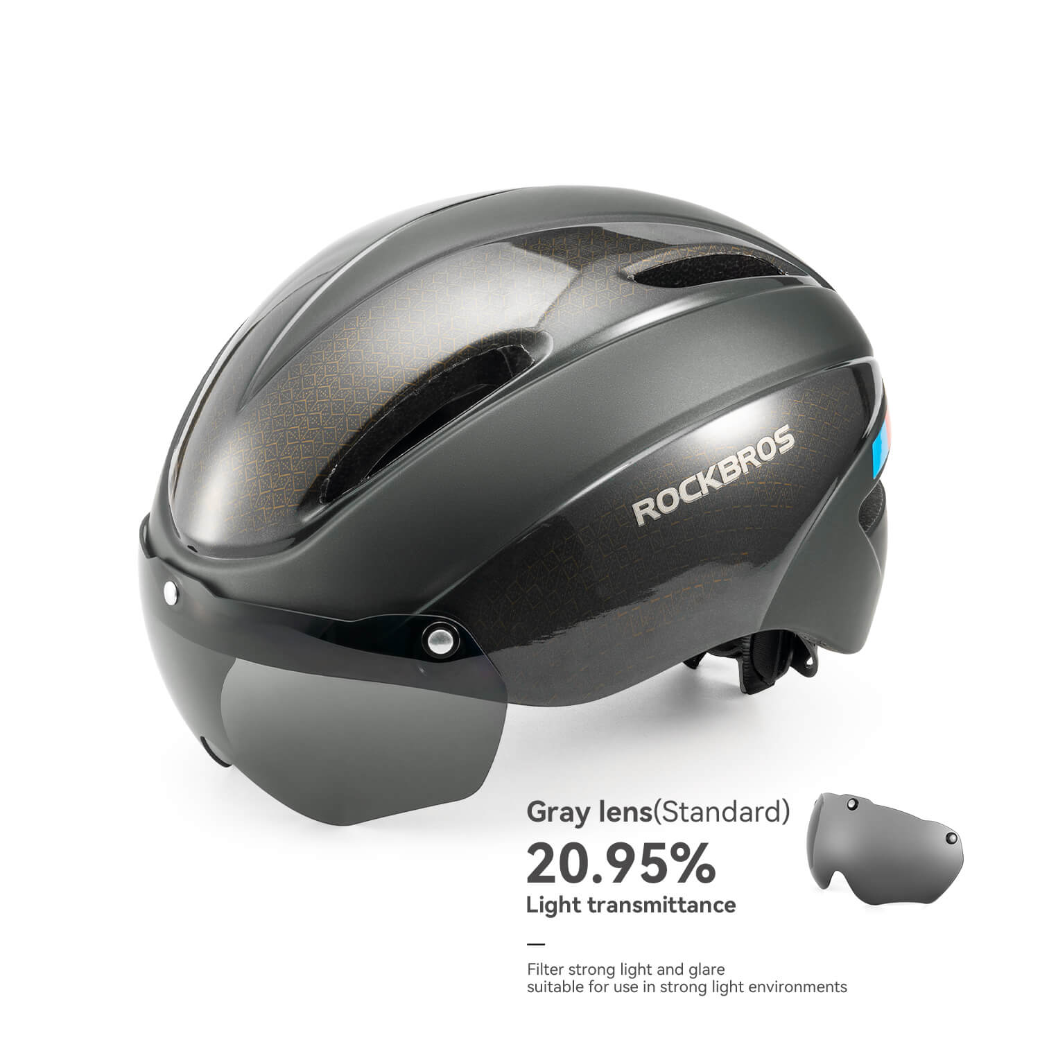 Trussier Magnetic Goggles Bike Helmet