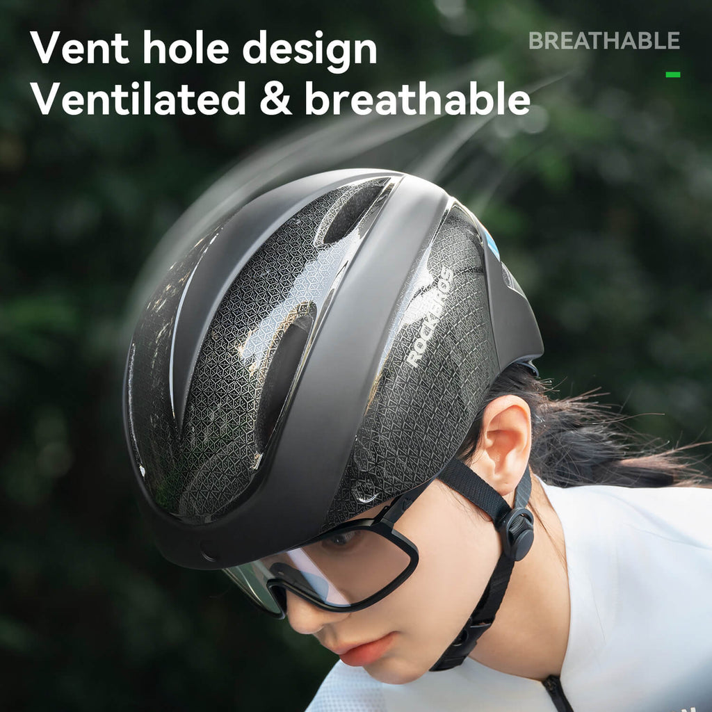 Trussier Magnetic Goggles Bike Helmet