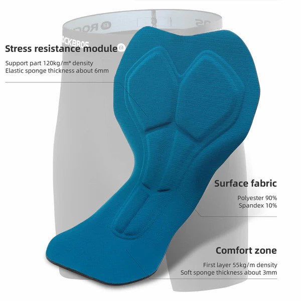 Men's 3-in-1 Convertible Cycling Pants With Padded