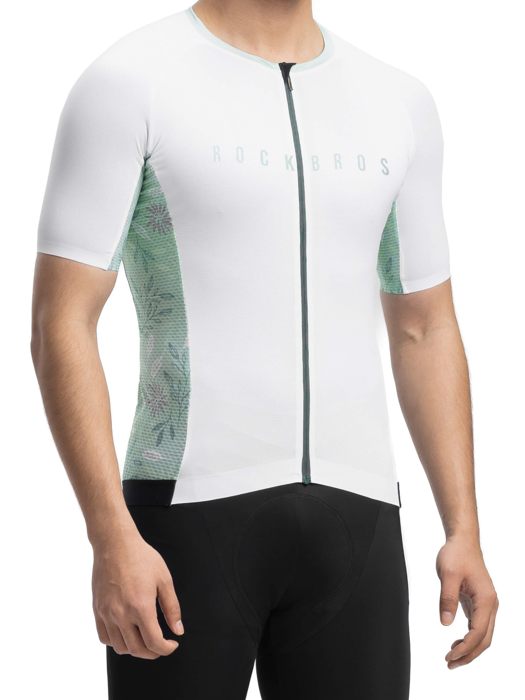 Men's Birds & Flowers Short-Sleeve Cycling Jersey