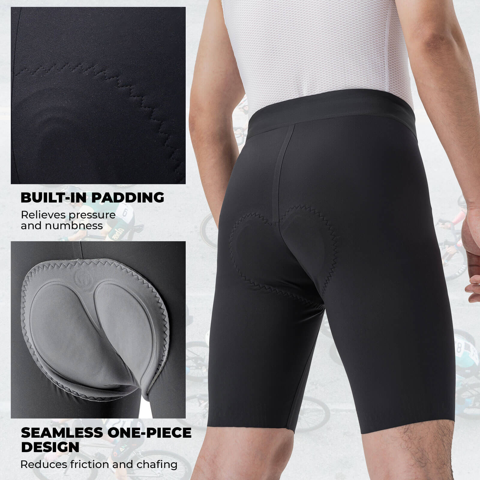 Men's Elastic Interface® Cycling Waist Shorts
