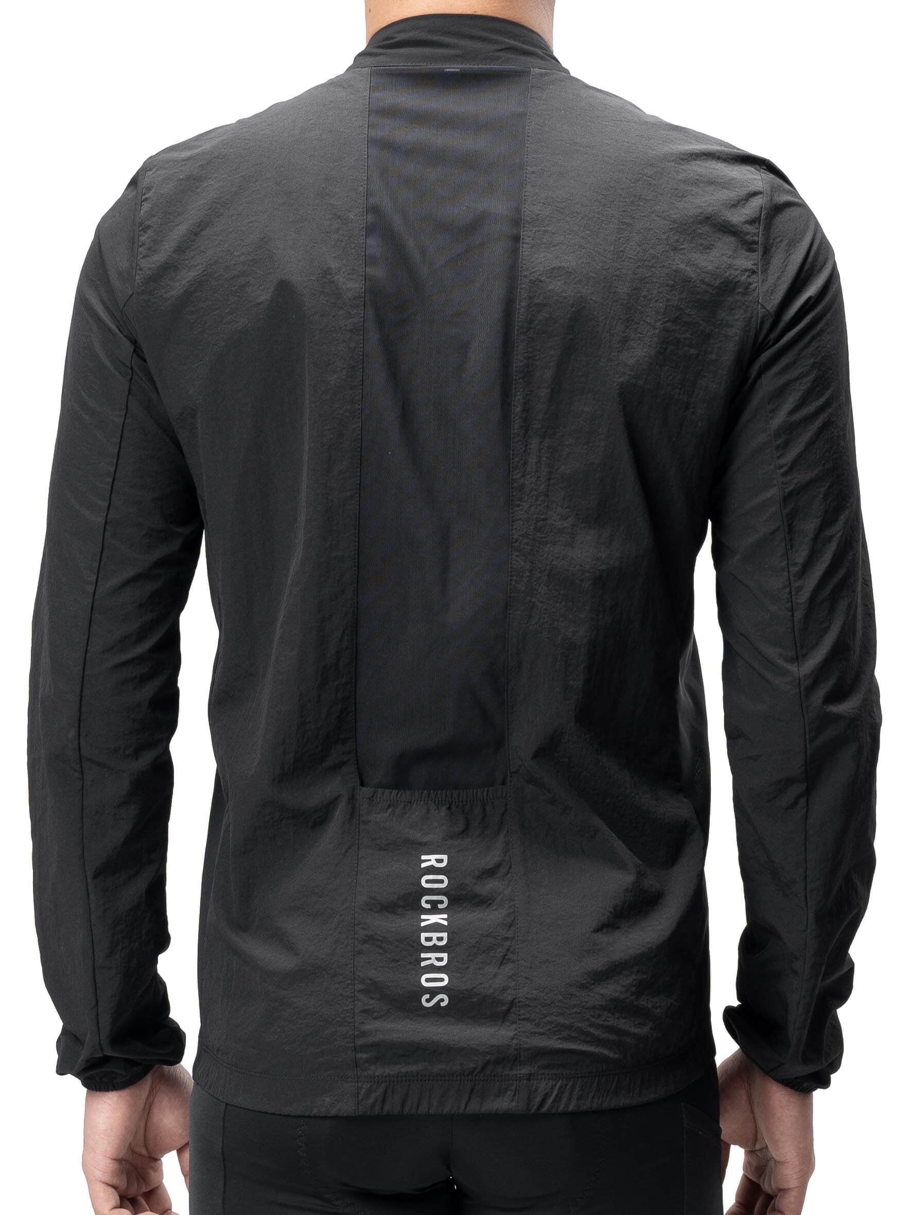 Men's Windproof Cycling Jacket Foldable Bike Windbreaker