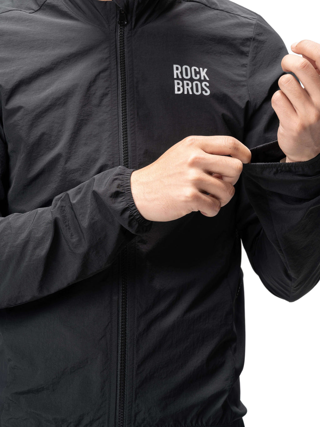 Men's Windproof Cycling Jacket Foldable Bike Windbreaker