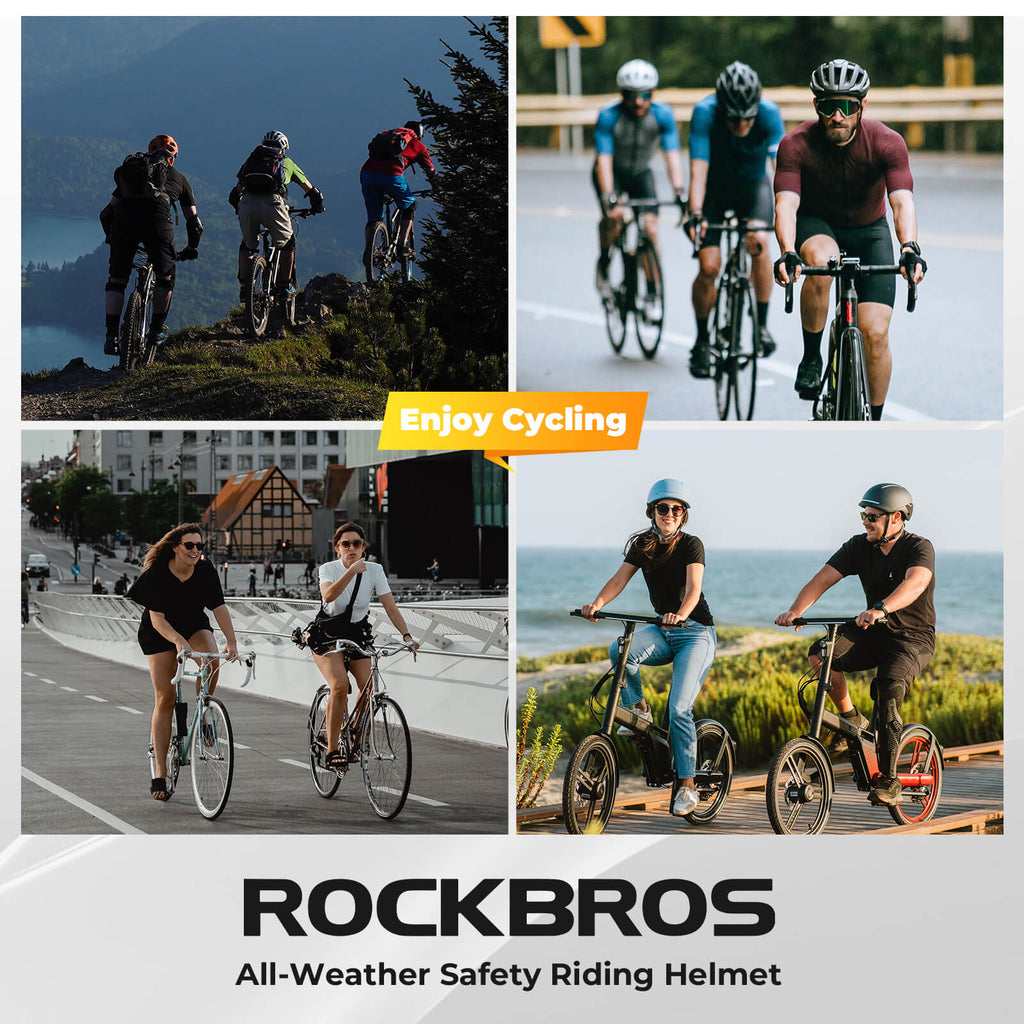 Hill Bike Helmet With Rear Light