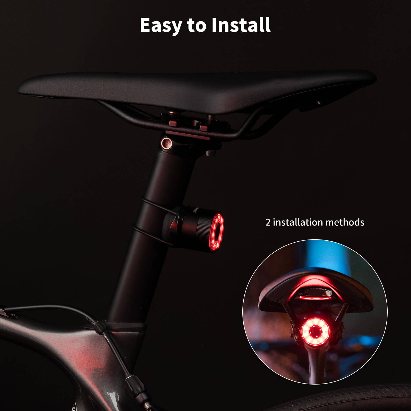 ROCKBROS Q3 Bike Tail Light Intelligent Light Sensor