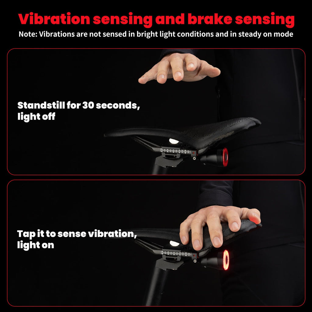 Q5 Smart Bike Tail Light with Brake Sensor