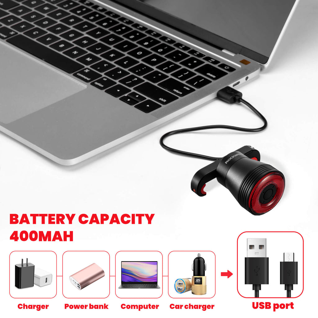 Q5 Smart Bike Tail Light with Brake Sensor