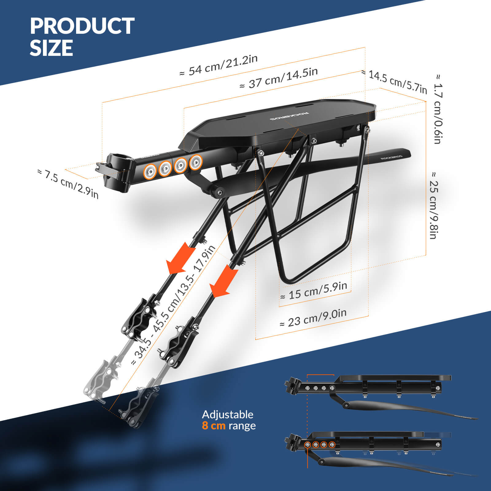 Quick Release Bike Rear Rack