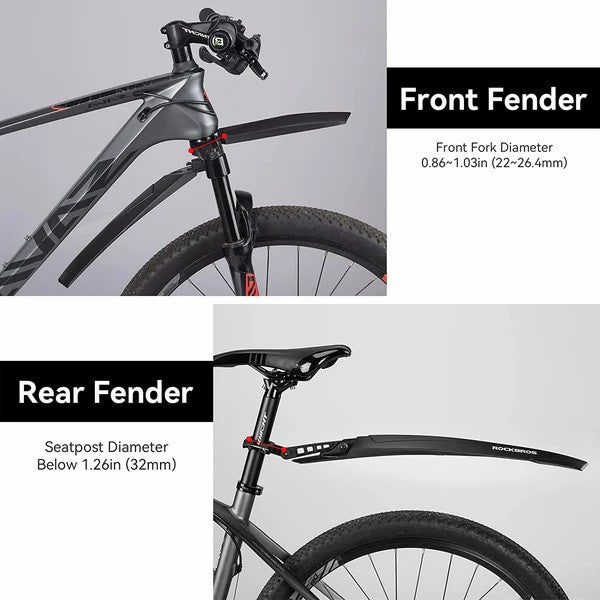 Adjustable Mountain Bike Fender Set