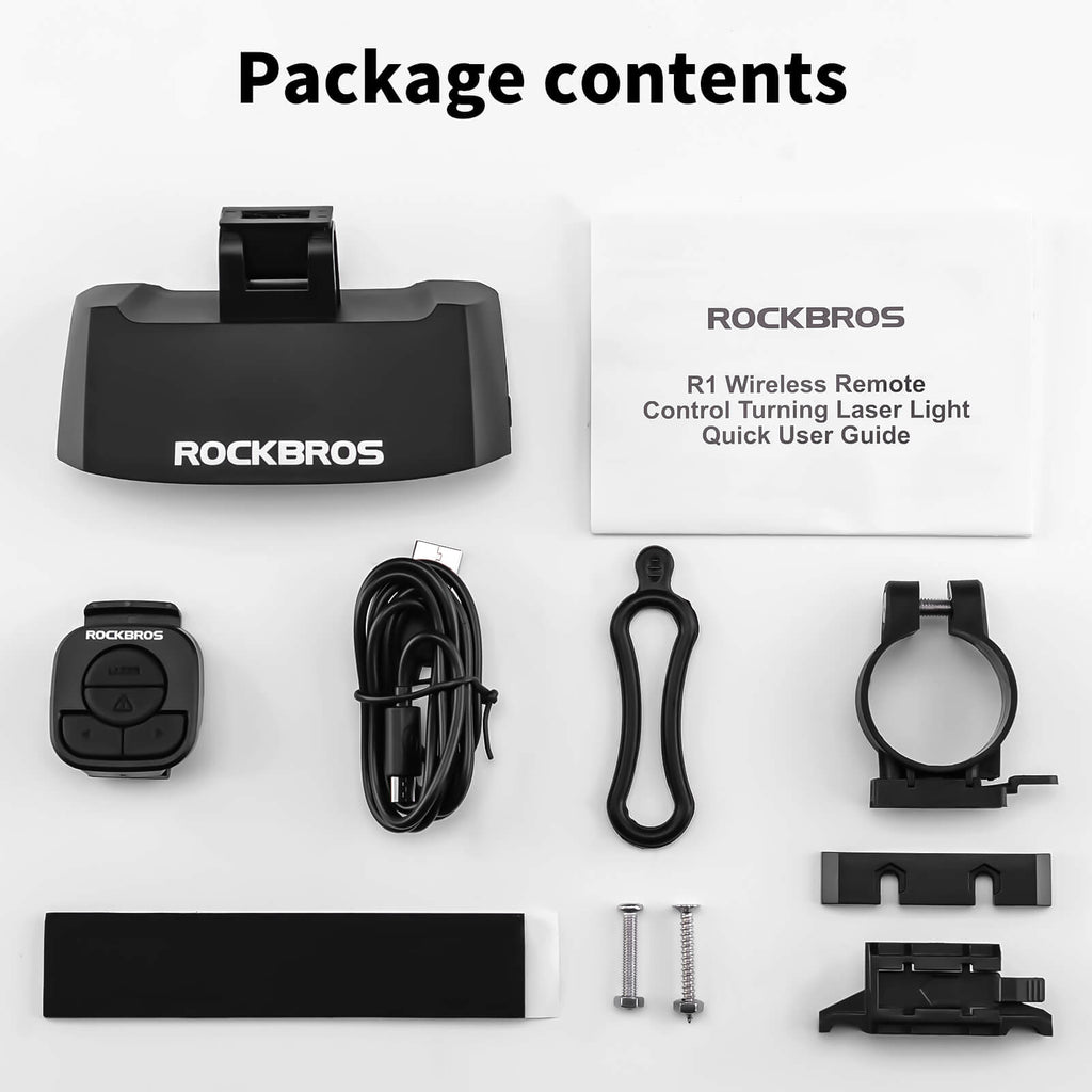 Smart Bike Tail Light with Remote Turn Signals & Laser