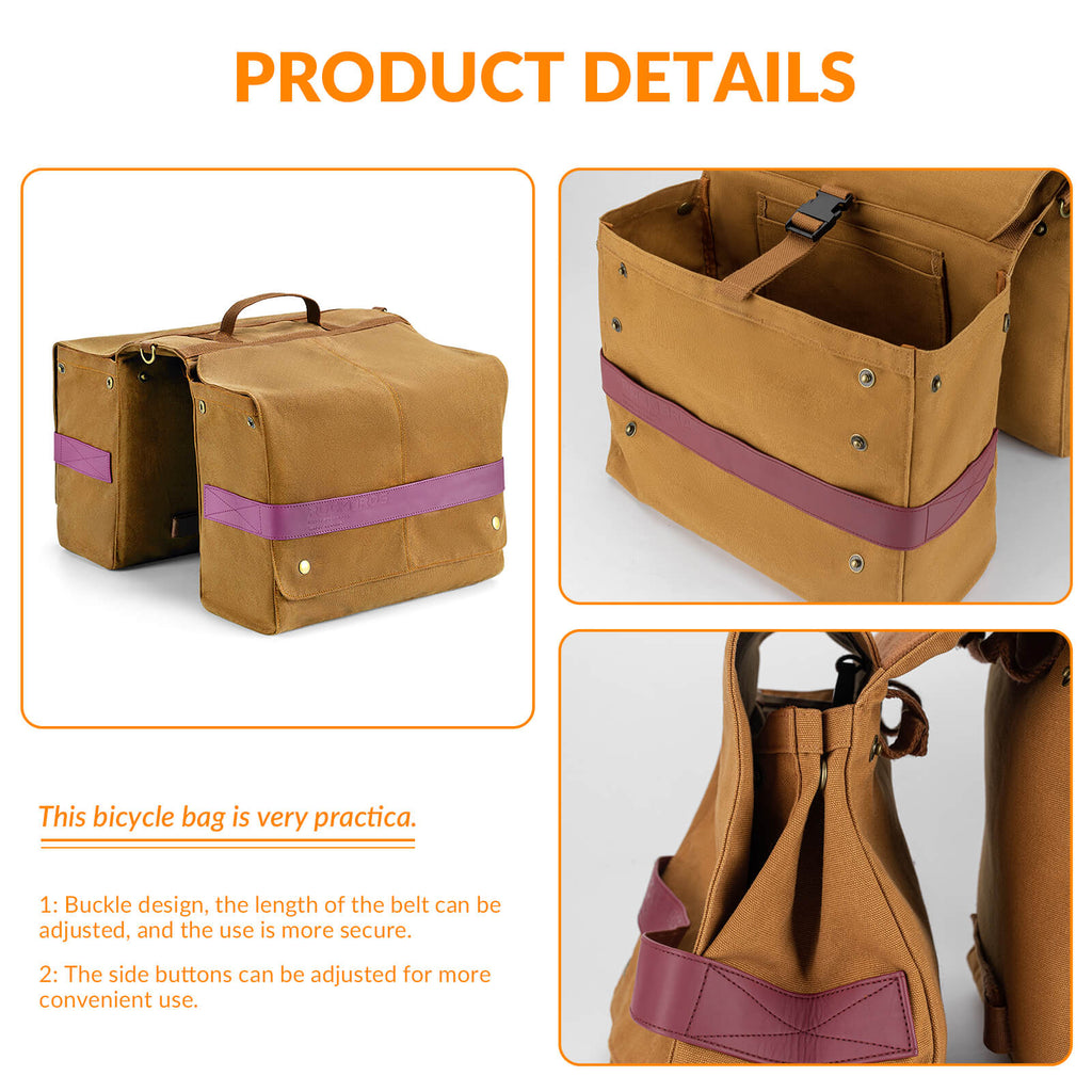 Retro Bike Pannier - 27L