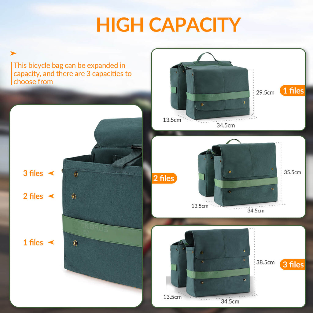 Retro Bike Pannier - 27L