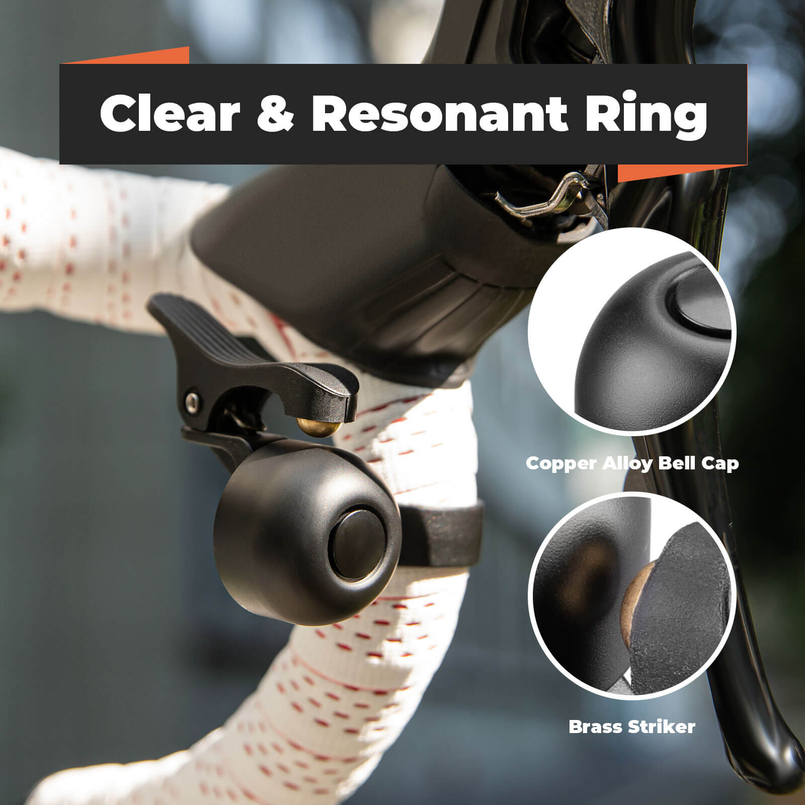 Bike Bell for Road Bike – Loud Sound Handlebar Ring