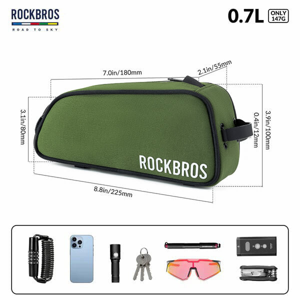 Road To Sky Bicycle Top Tube Bag Frame Bag 0.7L