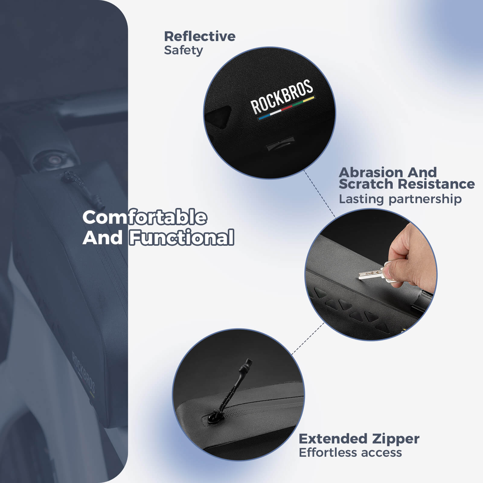 Road To Sky Bike Frame Bag 100% Waterproof