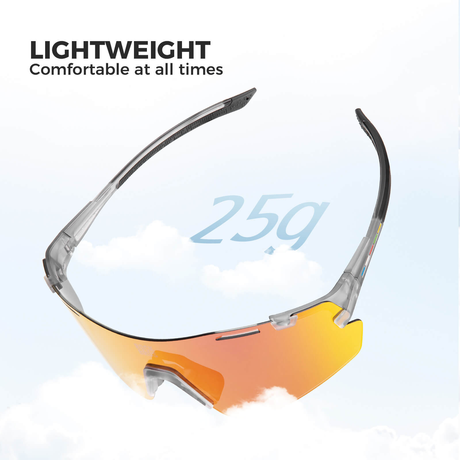ROAD-TO-SKY BOUNDLESS Photochromic Cycling Glasses 3 Lens Set