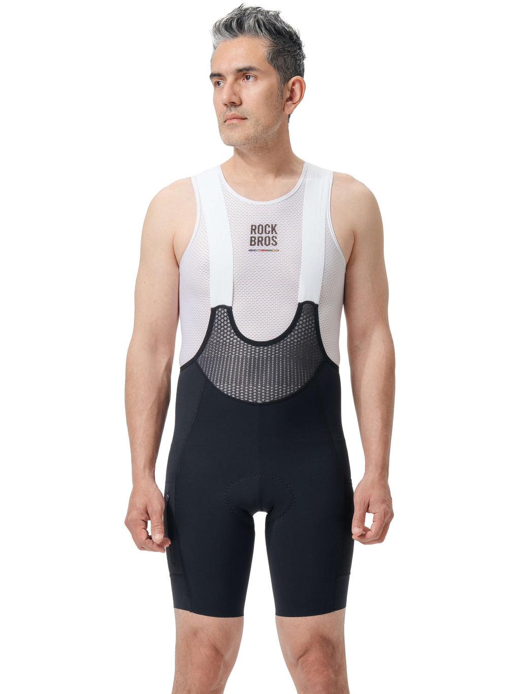 Men's ROAD-TO-SKY Bib Cycling Shorts With Elastic Interface® Pad