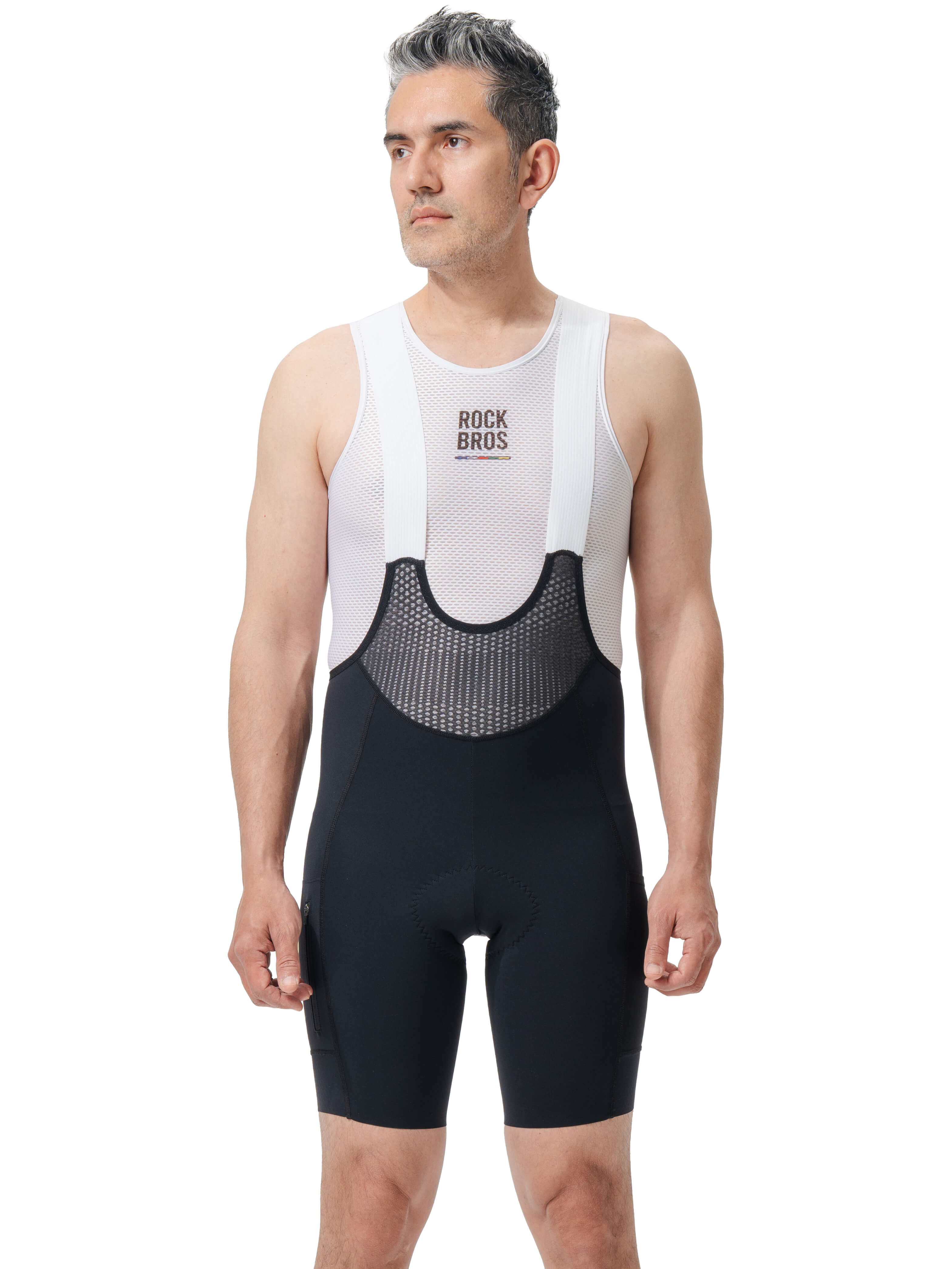 Men's ROAD-TO-SKY Bib Cycling Shorts With Elastic Interface® Pad