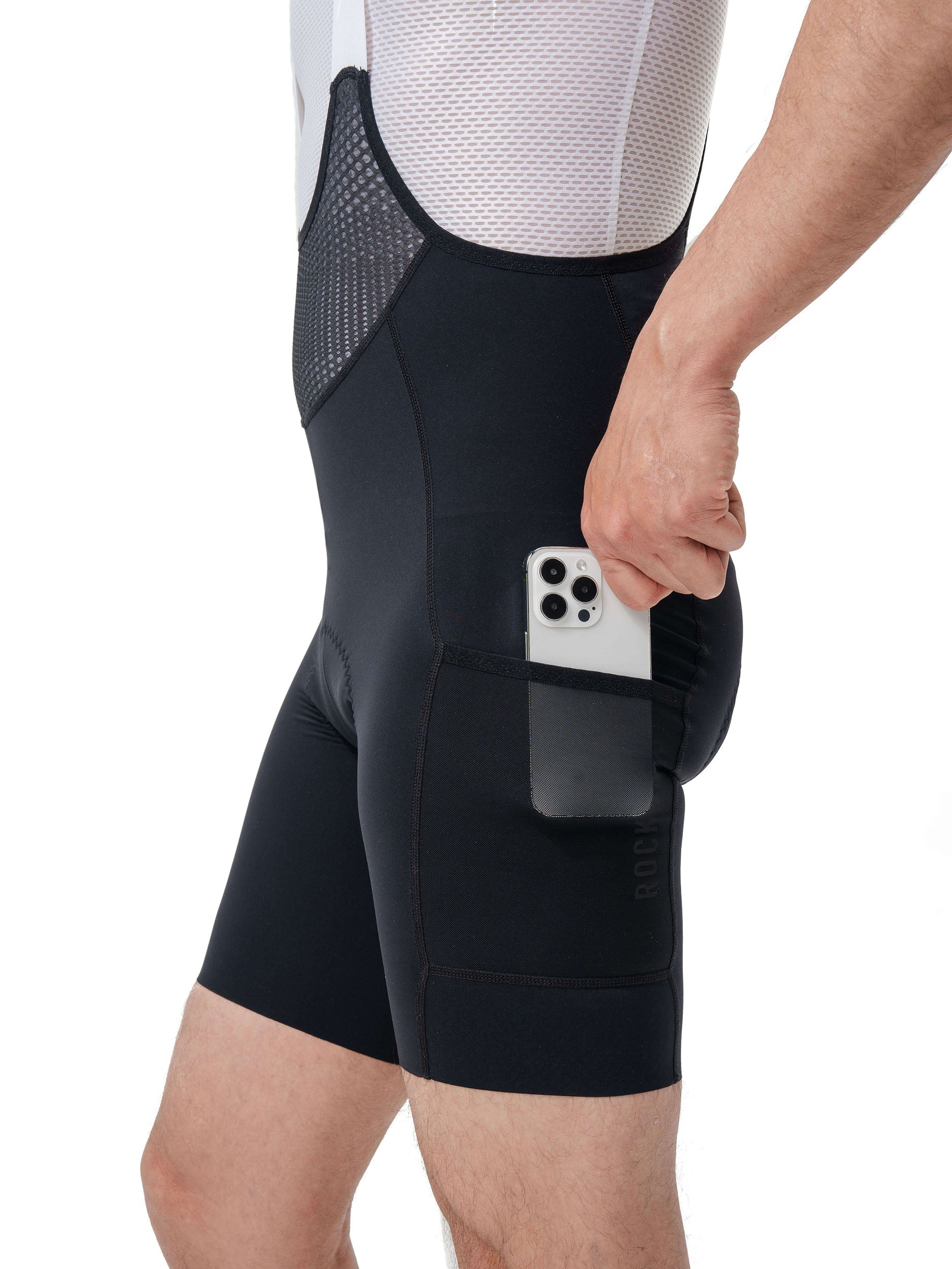 Men's ROAD-TO-SKY Bib Cycling Shorts With Elastic Interface® Pad