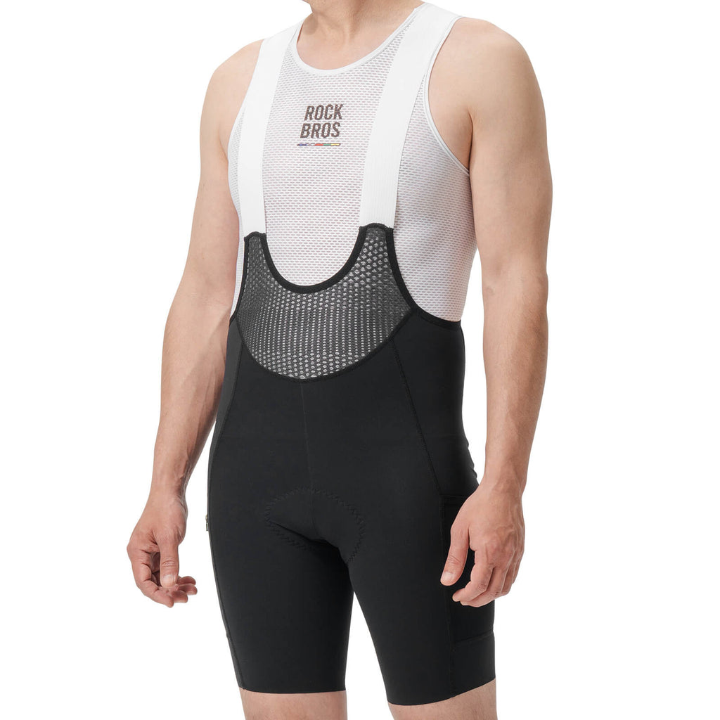 Men's ROAD-TO-SKY Bib Cycling Shorts With Elastic Interface® Pad