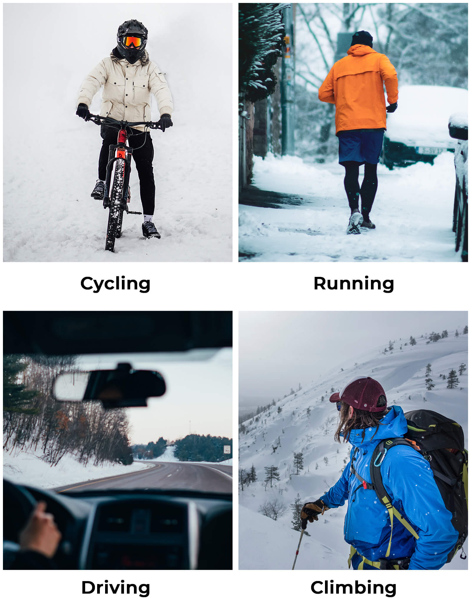 Full finger winter cycling gloves