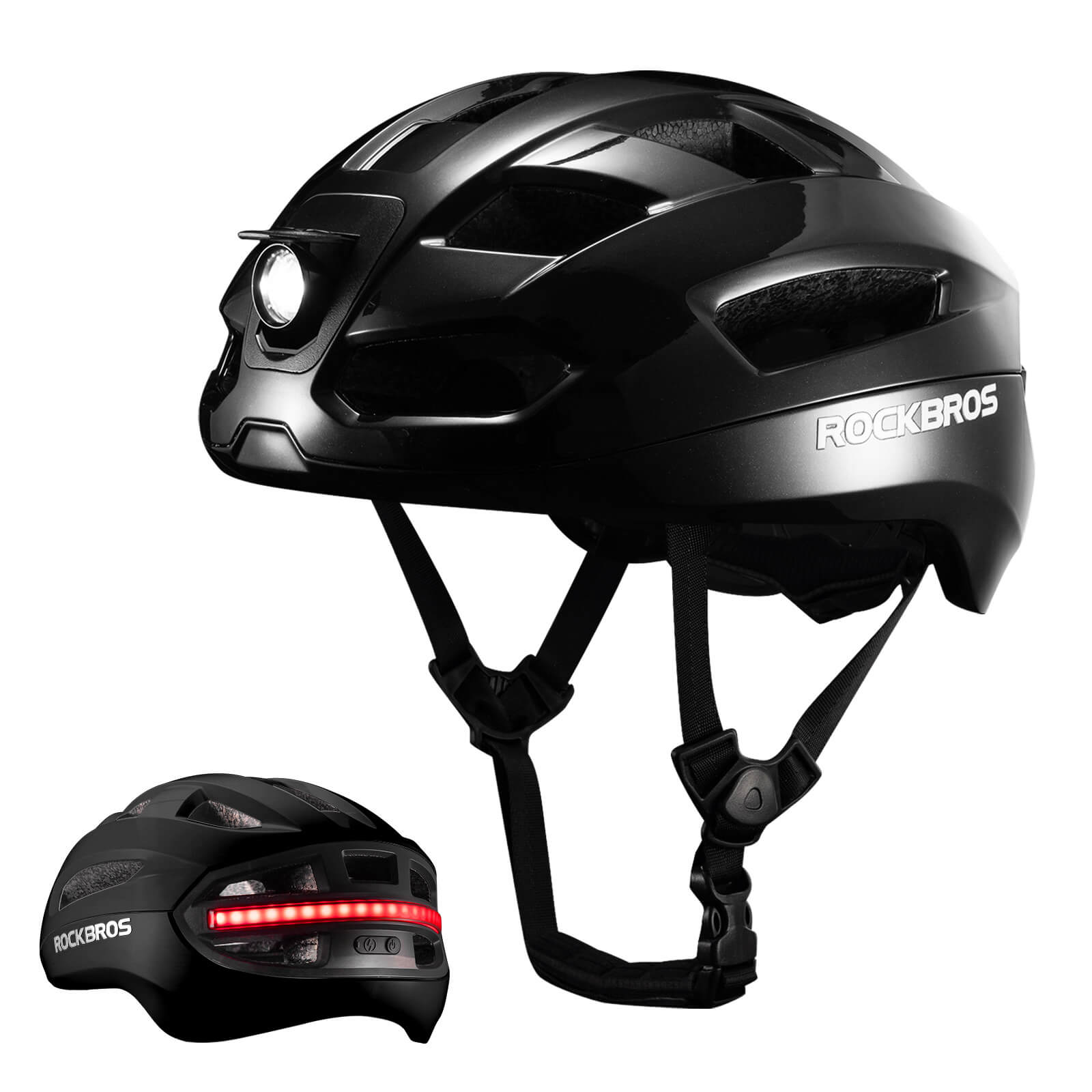 Smart Bike Helmet with Remote-Controlled Warning Lights