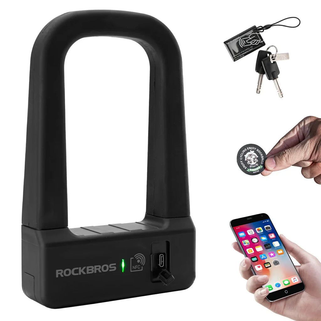 ROCKBROS Smart U-Lock NFC Bike Lock