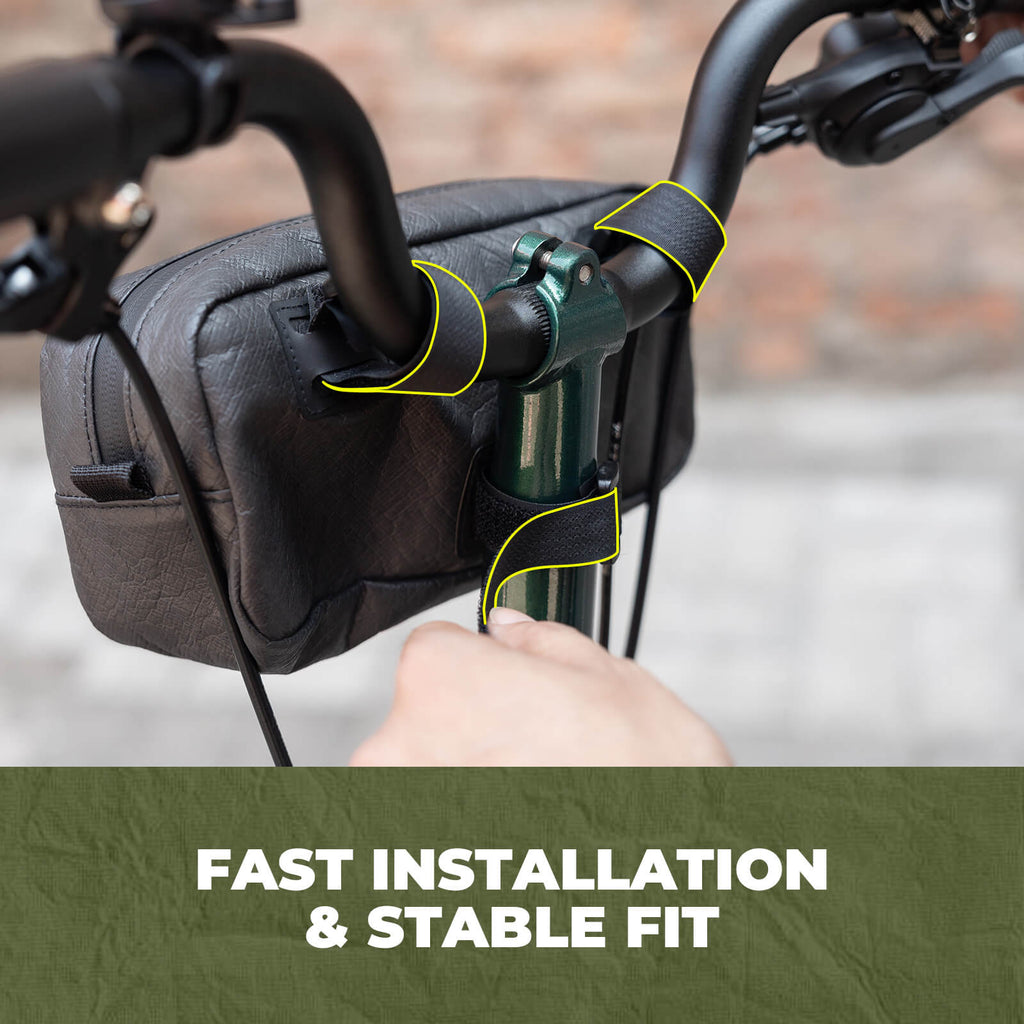 Bike Handlebar Bag with Shoulder Strap - 1.5L