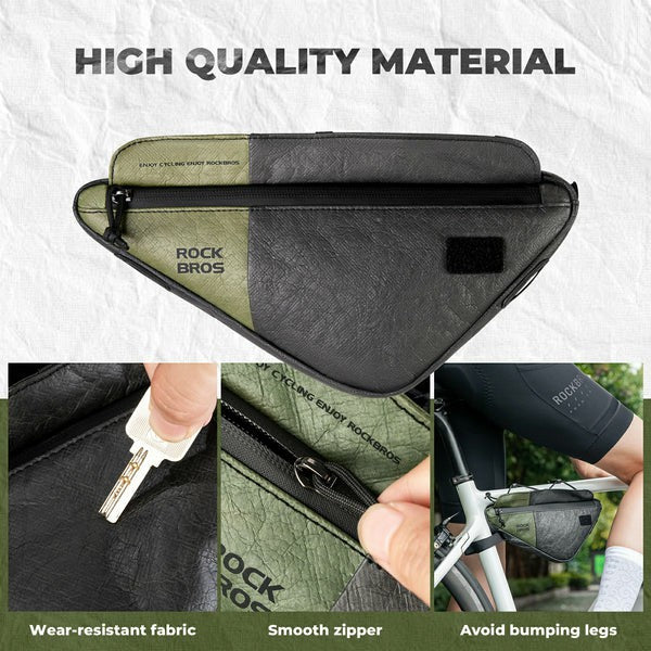 Triangle Bike Frame Bag with Shoulder Strap - 0.7L