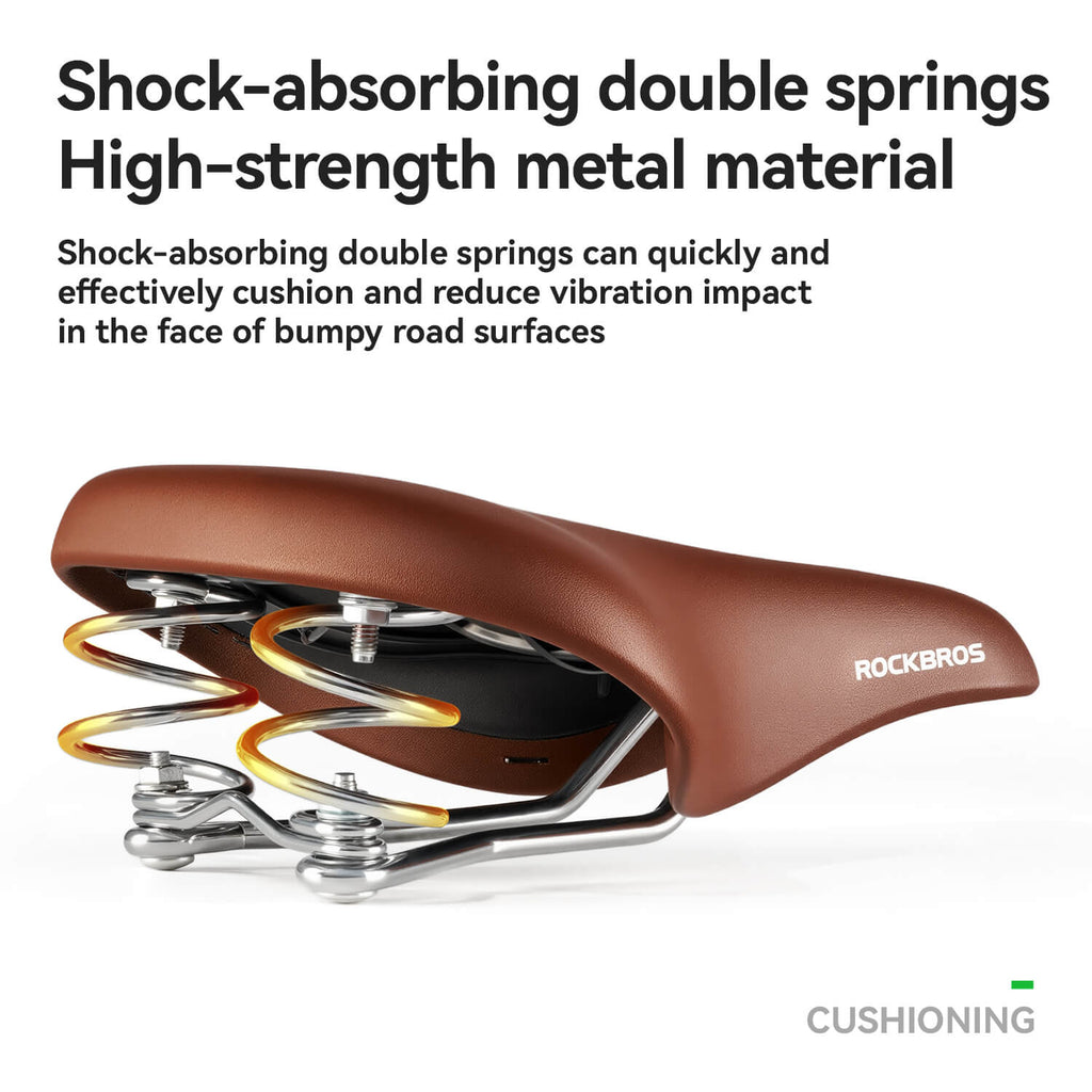 Retro Comfort Bike Saddle