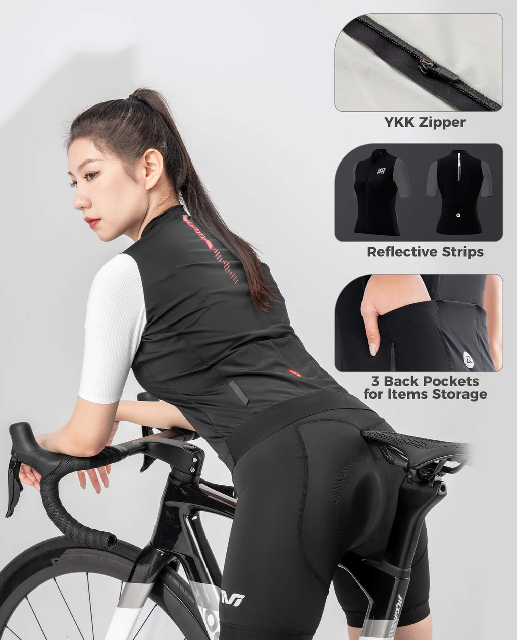 Women's Breathable Short-Sleeve Cycling Jersey