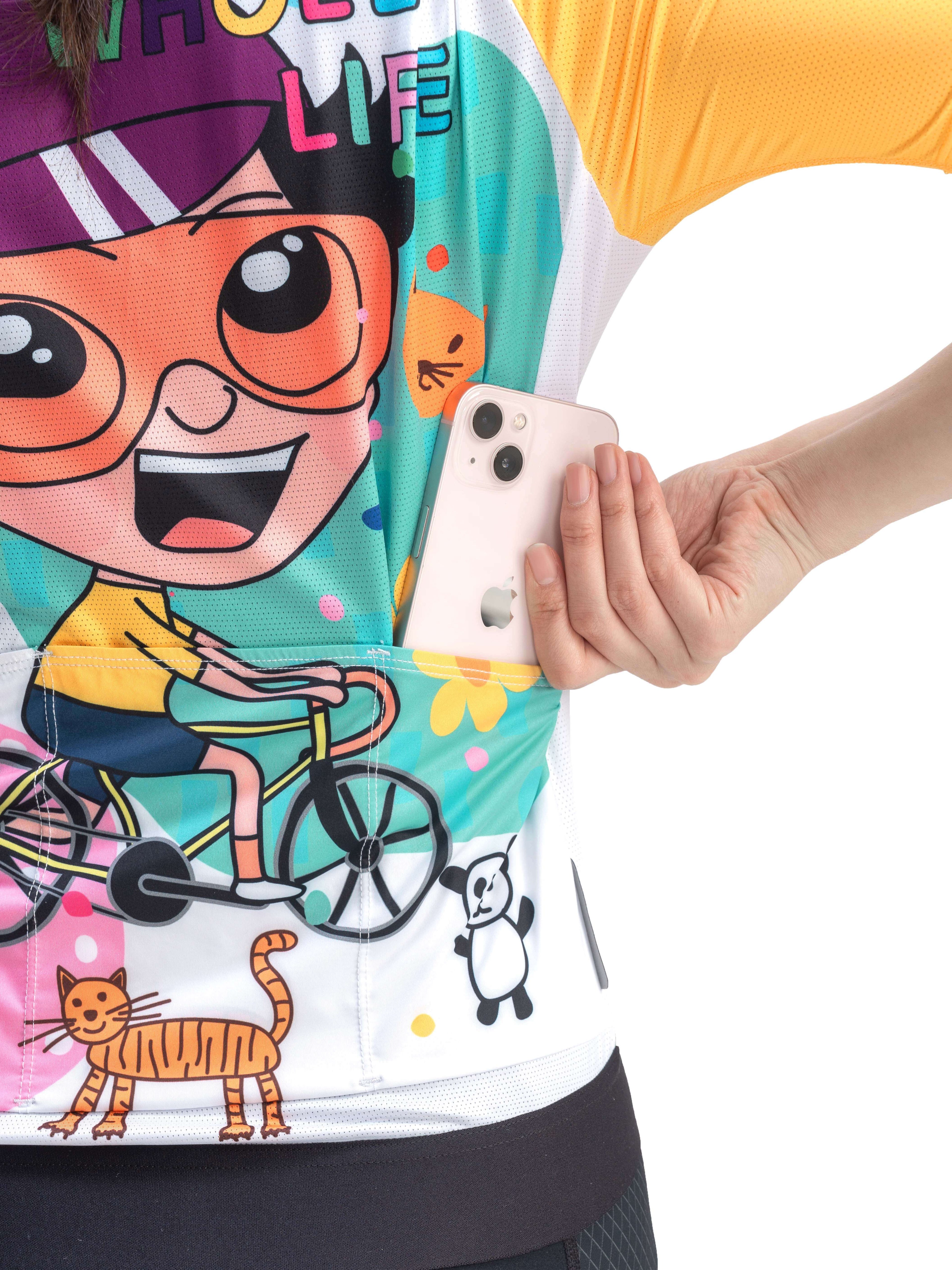 Women's TVI Vibrant Vacation Short-Sleeve Cycling Jersey