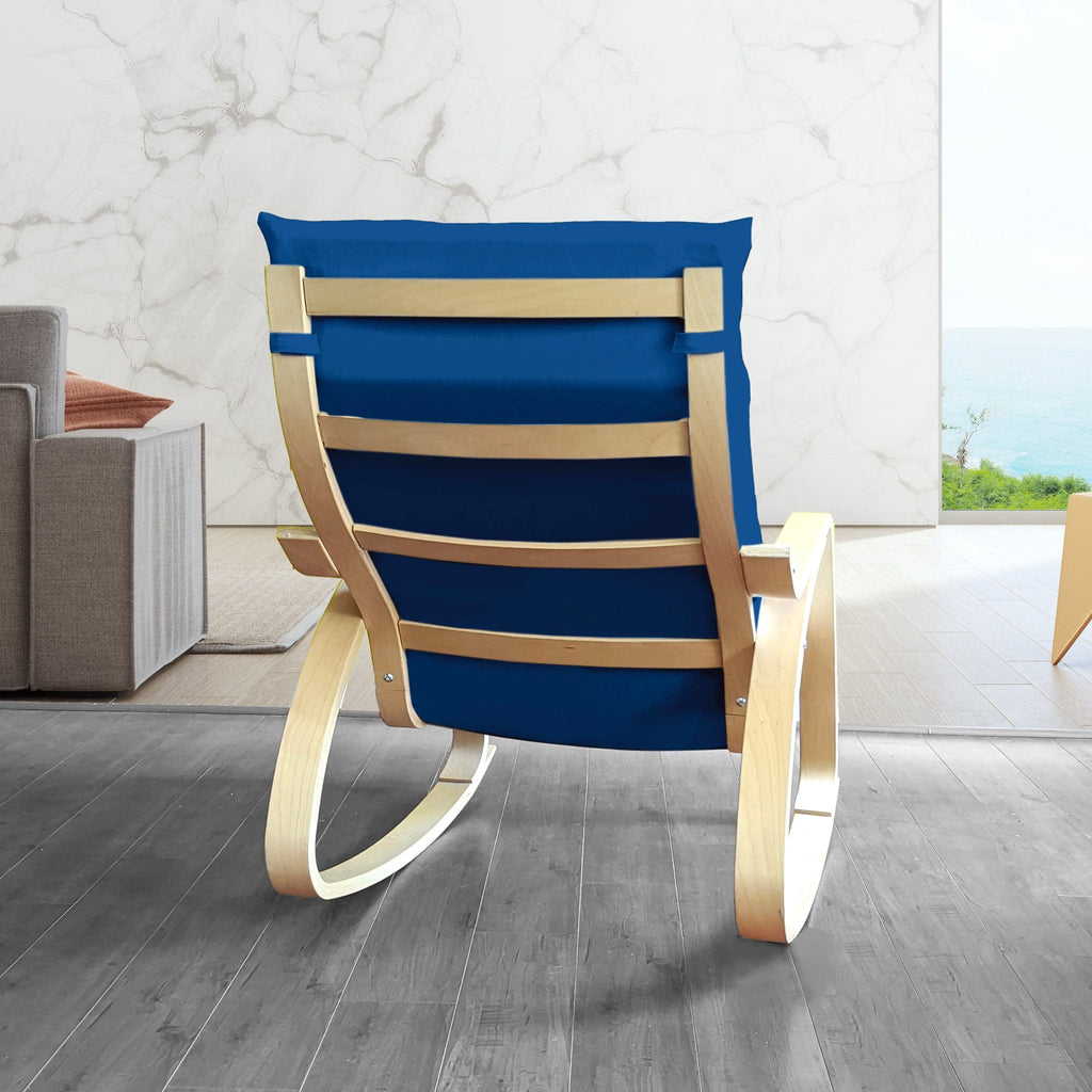 Velvet Navy Blue Chair and Ottoman Covers, Compatible with IKEA Poang