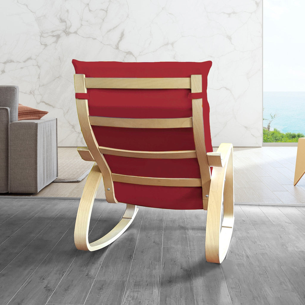 Velvet Burgundy Red Chair and Ottoman Covers, Compatible with IKEA Poang