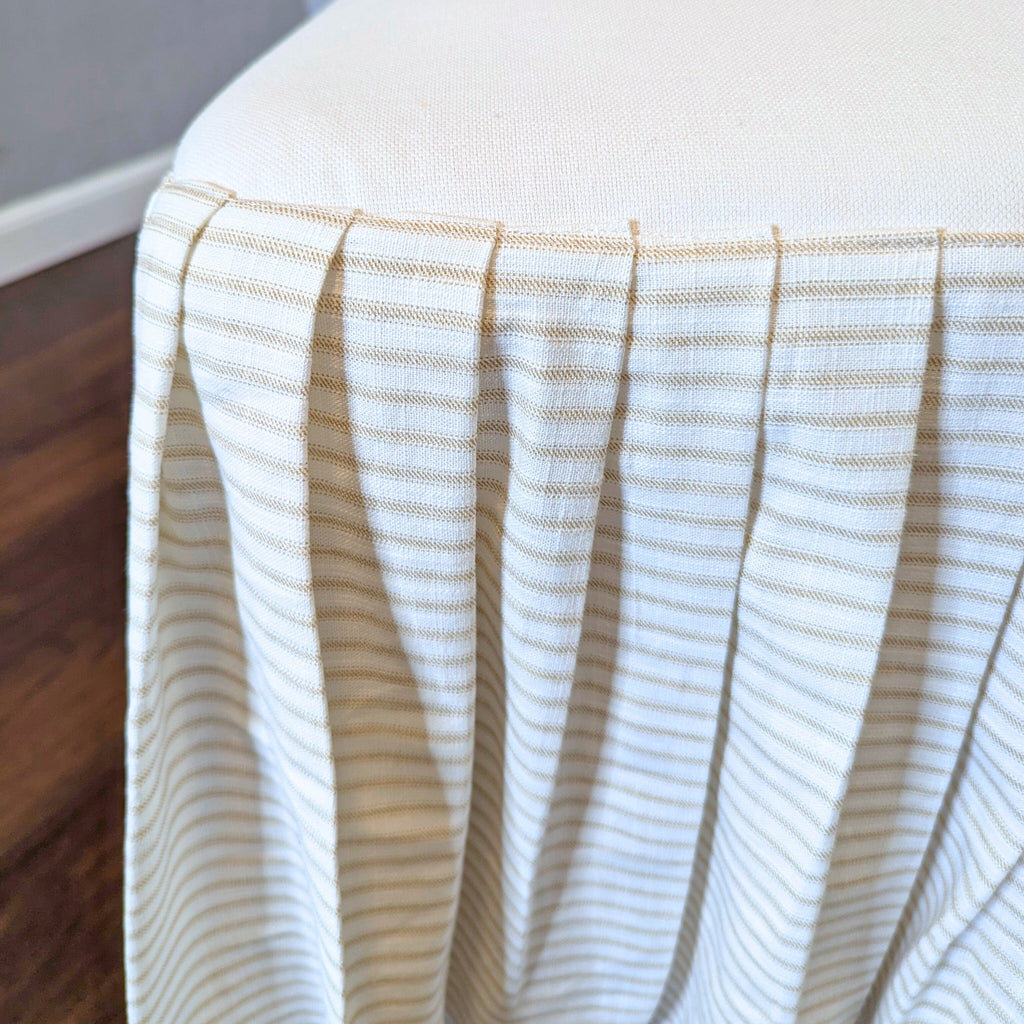 2 Pack Solid White European Linen Canvas Dining Chair Cover, Compatible with IKEA Henriksdal