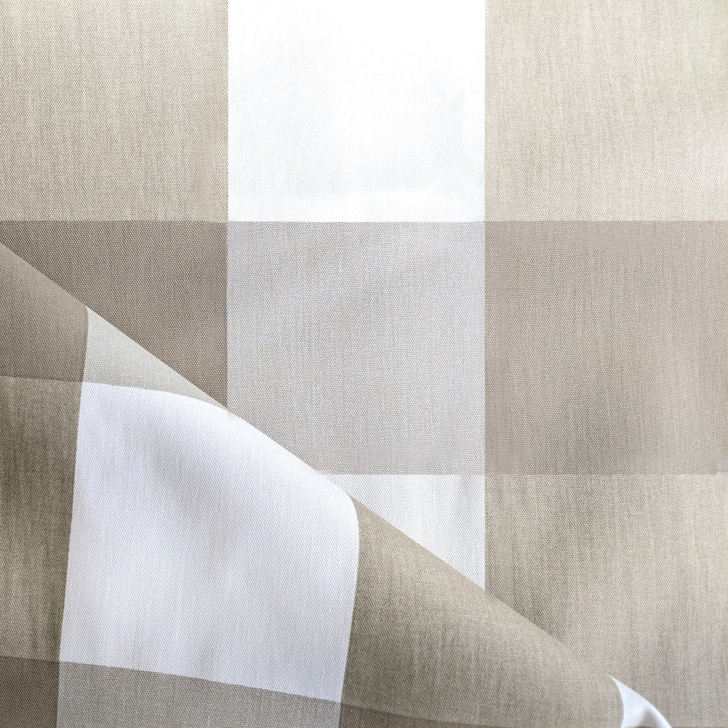 Buffalo Check Beige Dining Chair Cover for IKEA Henriksdal – Farmhouse Style, Modern Comfort