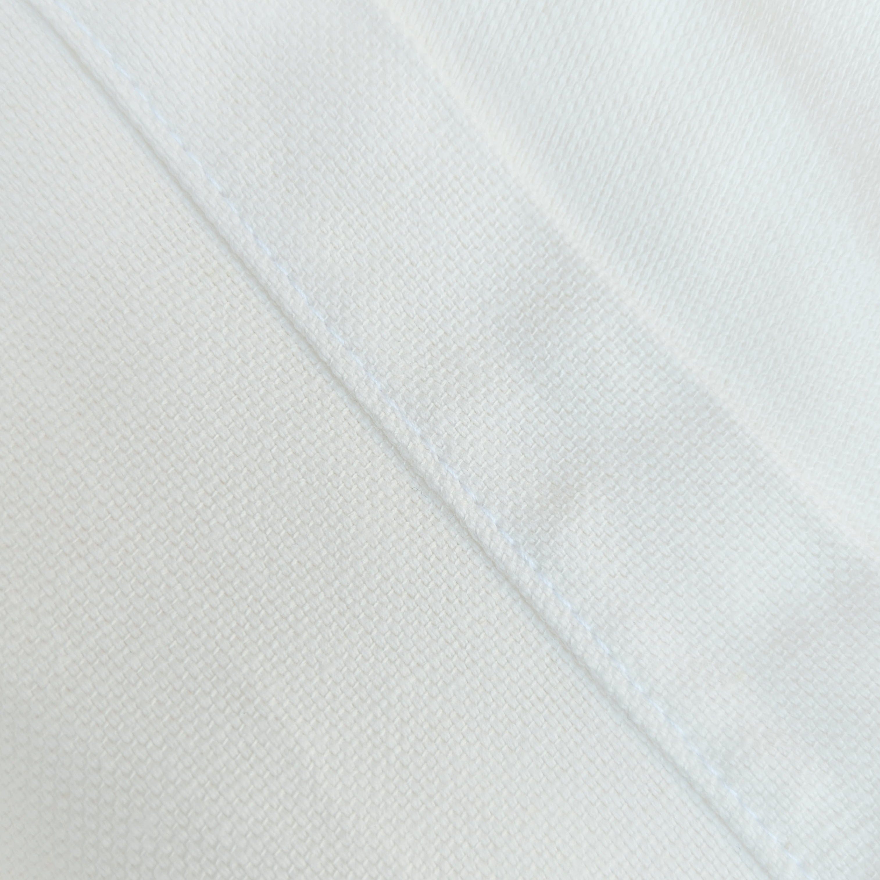 2 Pack Solid White European Linen Canvas Dining Chair Cover, Compatible with IKEA Henriksdal