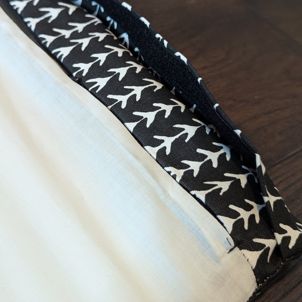 Black Vine Cotton Cushion Cover, Compatible with IKEA Children's Poang