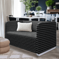 Black Boho Mudcloth Slipcover for IKEA Knopparp Sofa – Global Design Meets Everyday Comfort