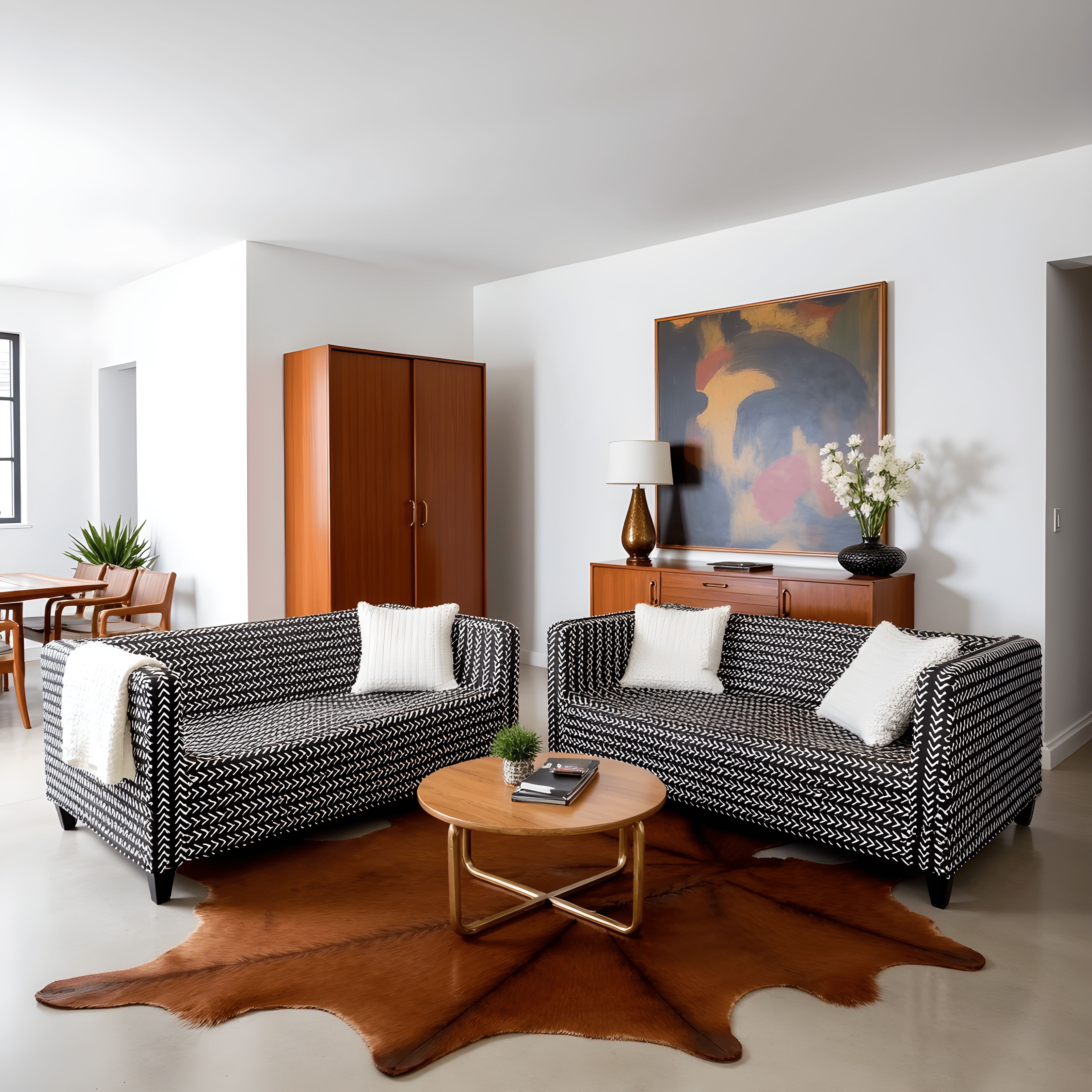 Black Boho Mudcloth Slipcover for IKEA Knopparp Sofa – Global Design Meets Everyday Comfort