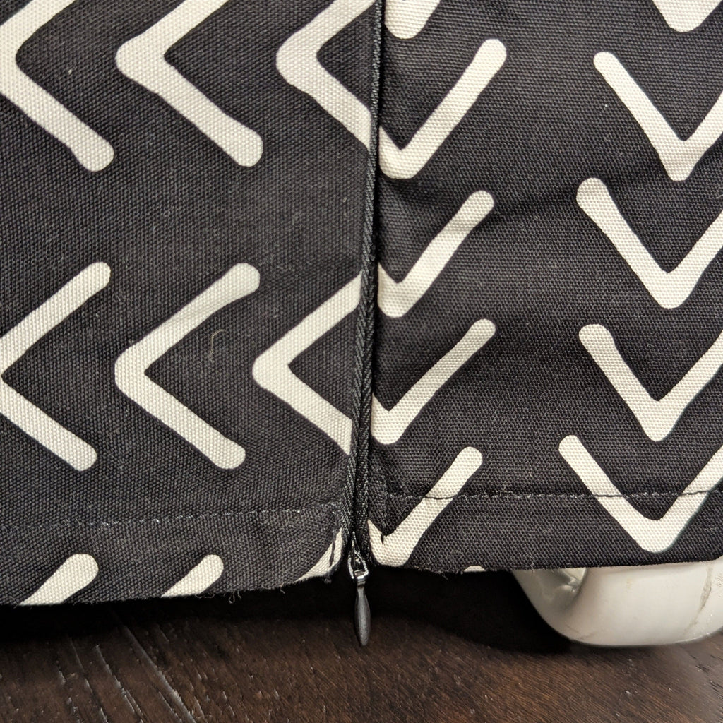 Black Boho Mudcloth Slipcover for IKEA Knopparp Sofa – Global Design Meets Everyday Comfort