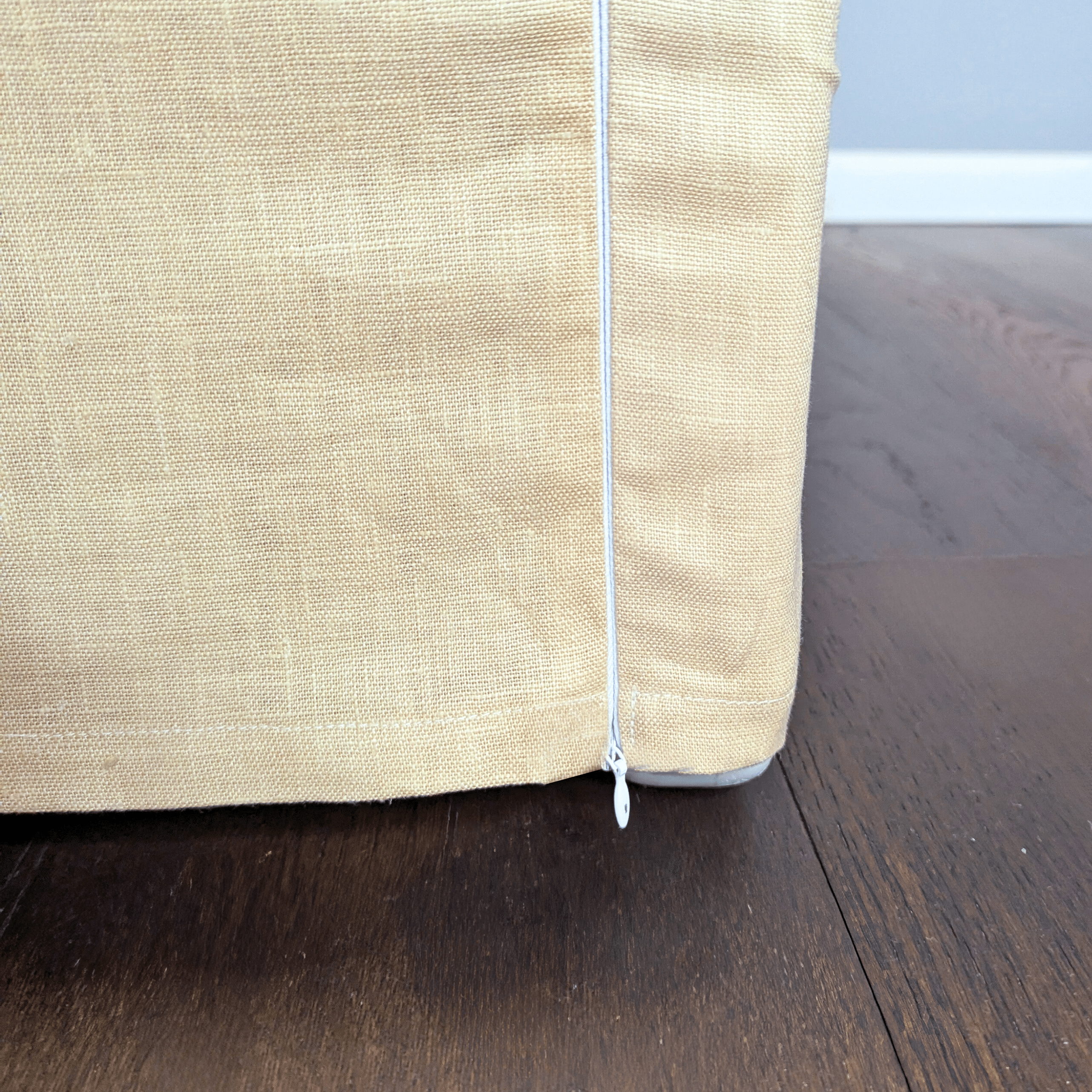 Farmhouse Beige Linen Slip Cover, Compatible with IKEA KNOPPARP