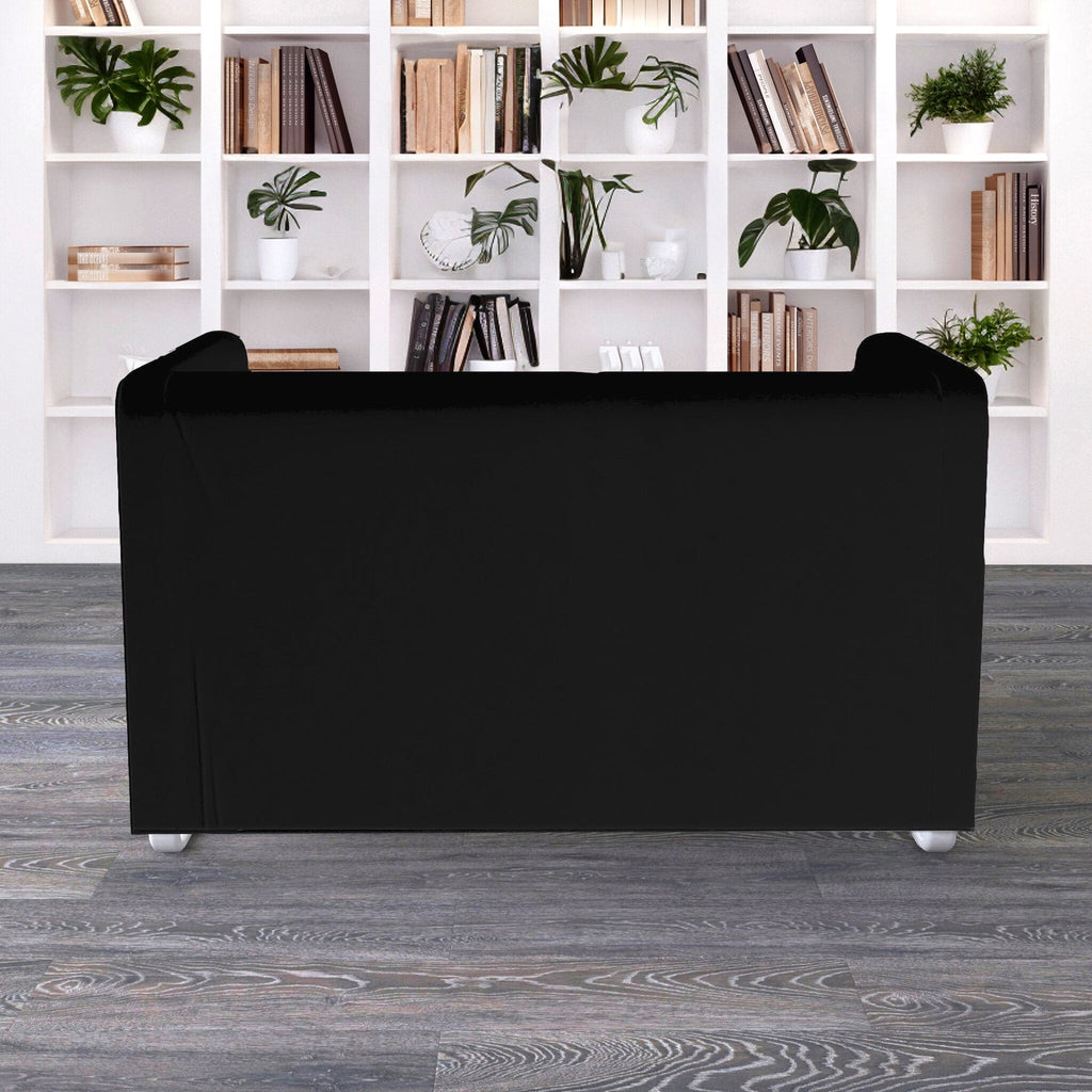 Solid Black Linen Slipcover for IKEA Knopparp Sofa – Timeless, Durable, and Sophisticated