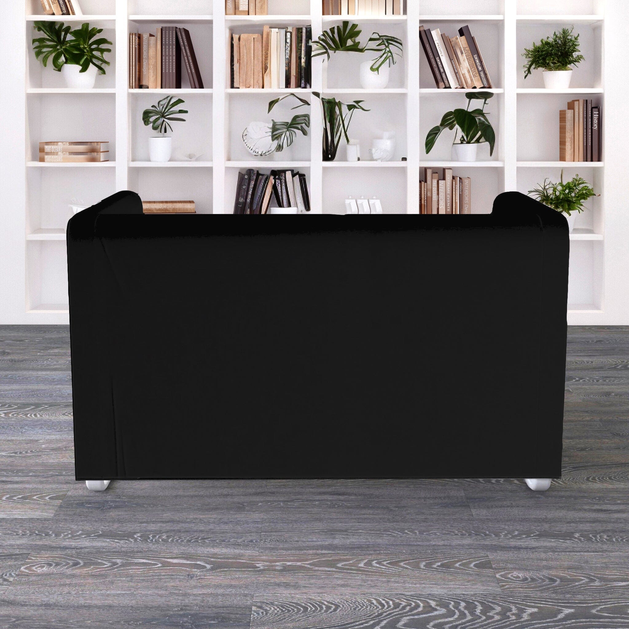 Solid Black Linen Slipcover for IKEA Knopparp Sofa – Timeless, Durable, and Sophisticated